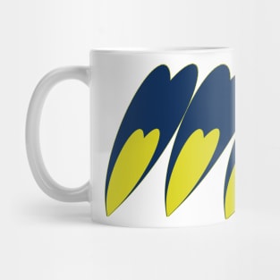 Hearts with ukranian colours (3) Mug